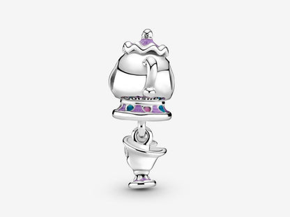 Disney Beauty and the Beast Mrs. Potts and Chip Dangle Charm