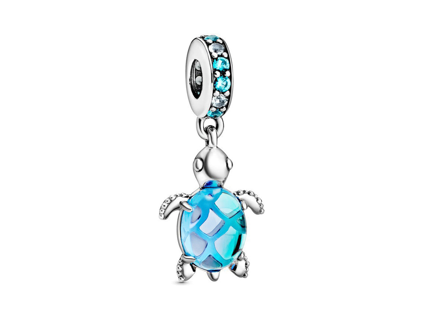 Murano Glass Sea Turtle Dangle Charm