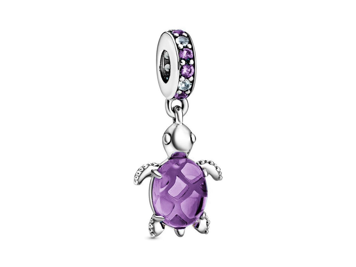 Murano Glass Sea Turtle Dangle Charm