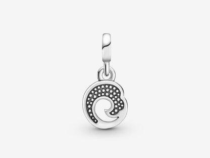 Blue Ocean Wave Mini Dangle Charm