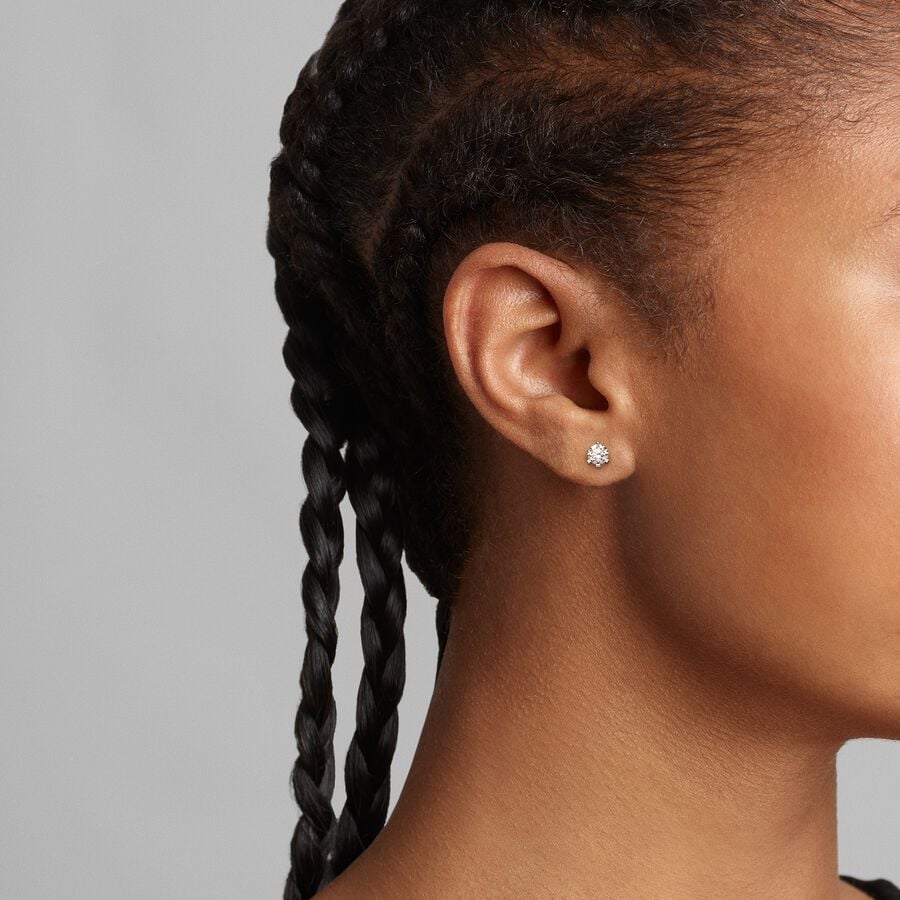 Lab-grown Diamond Stud Earrings 0.50 carat tw 14k White Gold