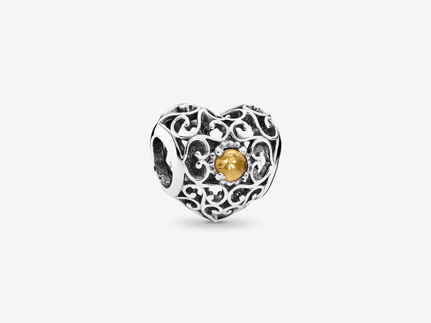 November Citrine Charm