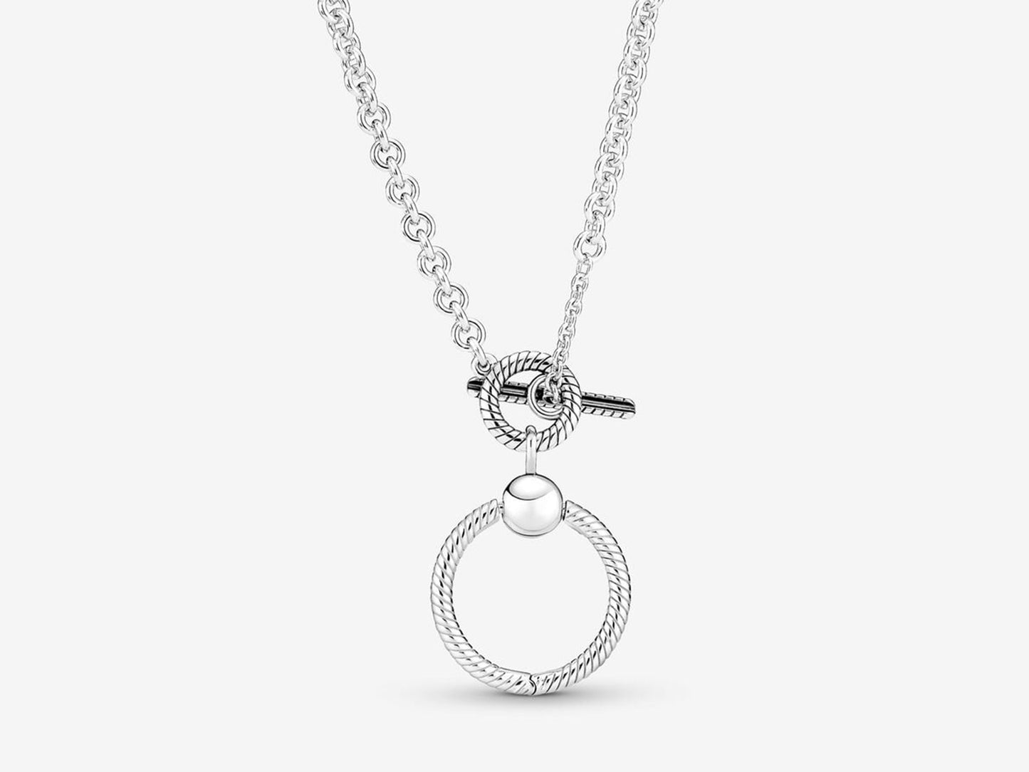O Pendant T-Bar Necklace