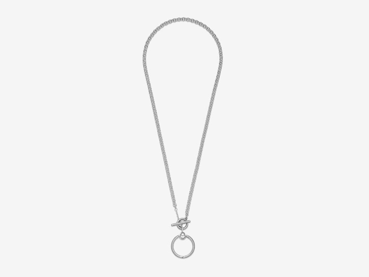 O Pendant T-Bar Necklace