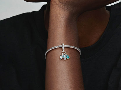 Fish, Sea Turtle & Conch Triple Dangle Charm