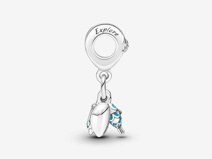 Fish, Sea Turtle & Conch Triple Dangle Charm
