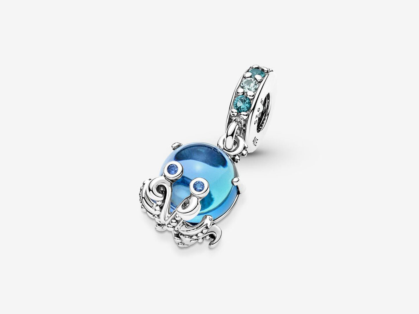 Murano Glass Cute Octopus Dangle Charm