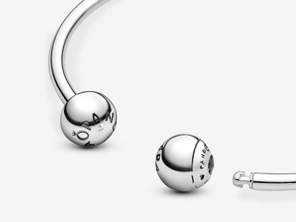 Silver Open Bangle