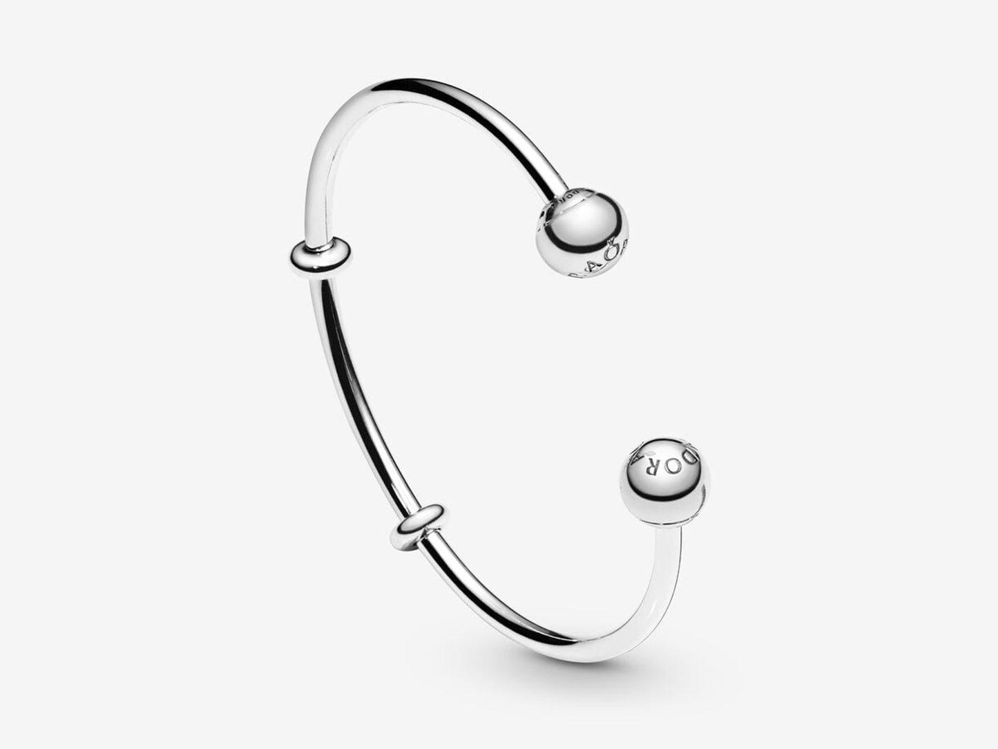 Silver Open Bangle