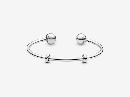 Silver Open Bangle
