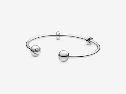 Silver Open Bangle