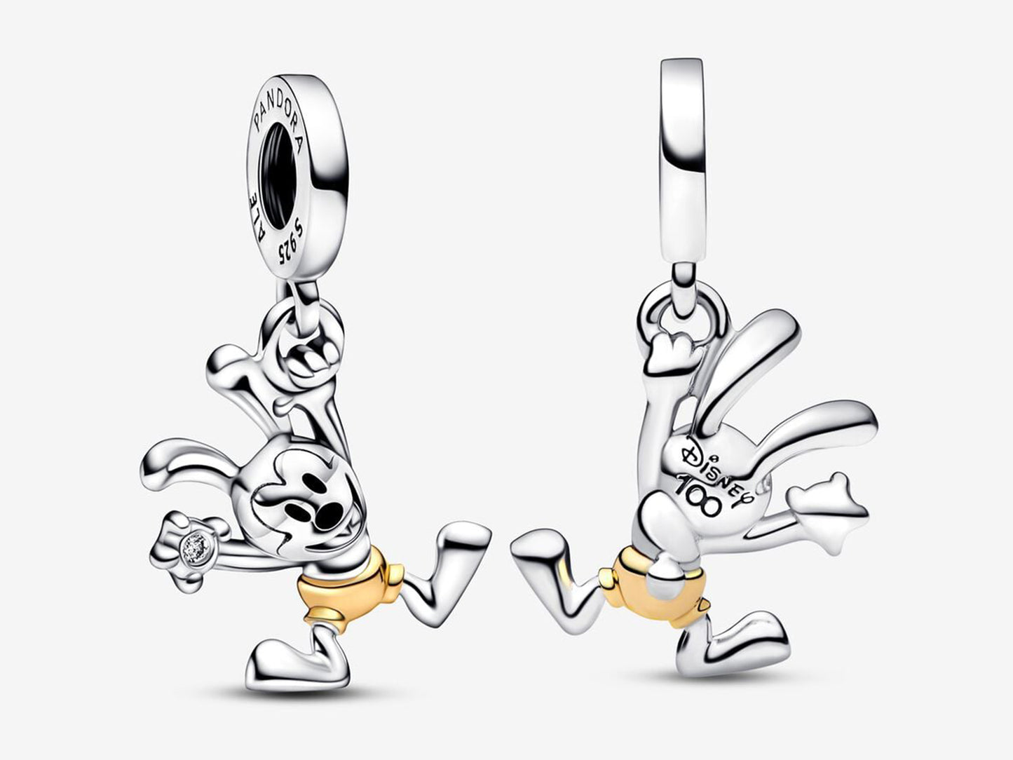 Disney 100th Anniversary Oswald Lab-grown Diamond Dangle Charm