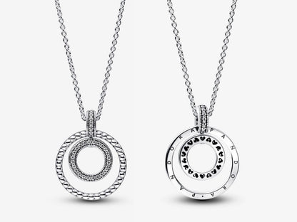 Pavé & Beads Pendant & Necklace