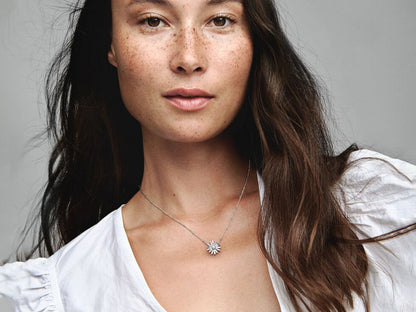 Pavé Daisy Collar Necklace
