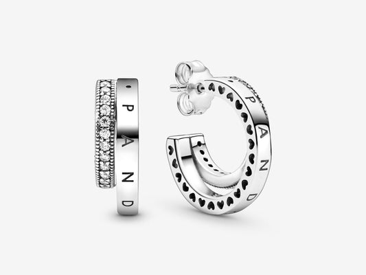 Pavé Duo Stud Earrings