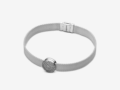 Round Pave Clip Charm