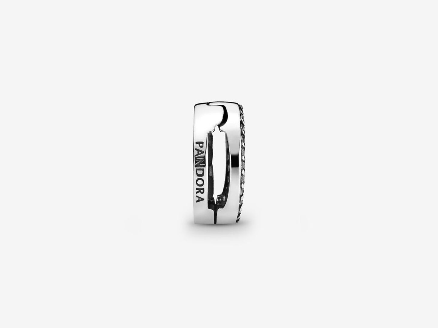 Round Pave Clip Charm