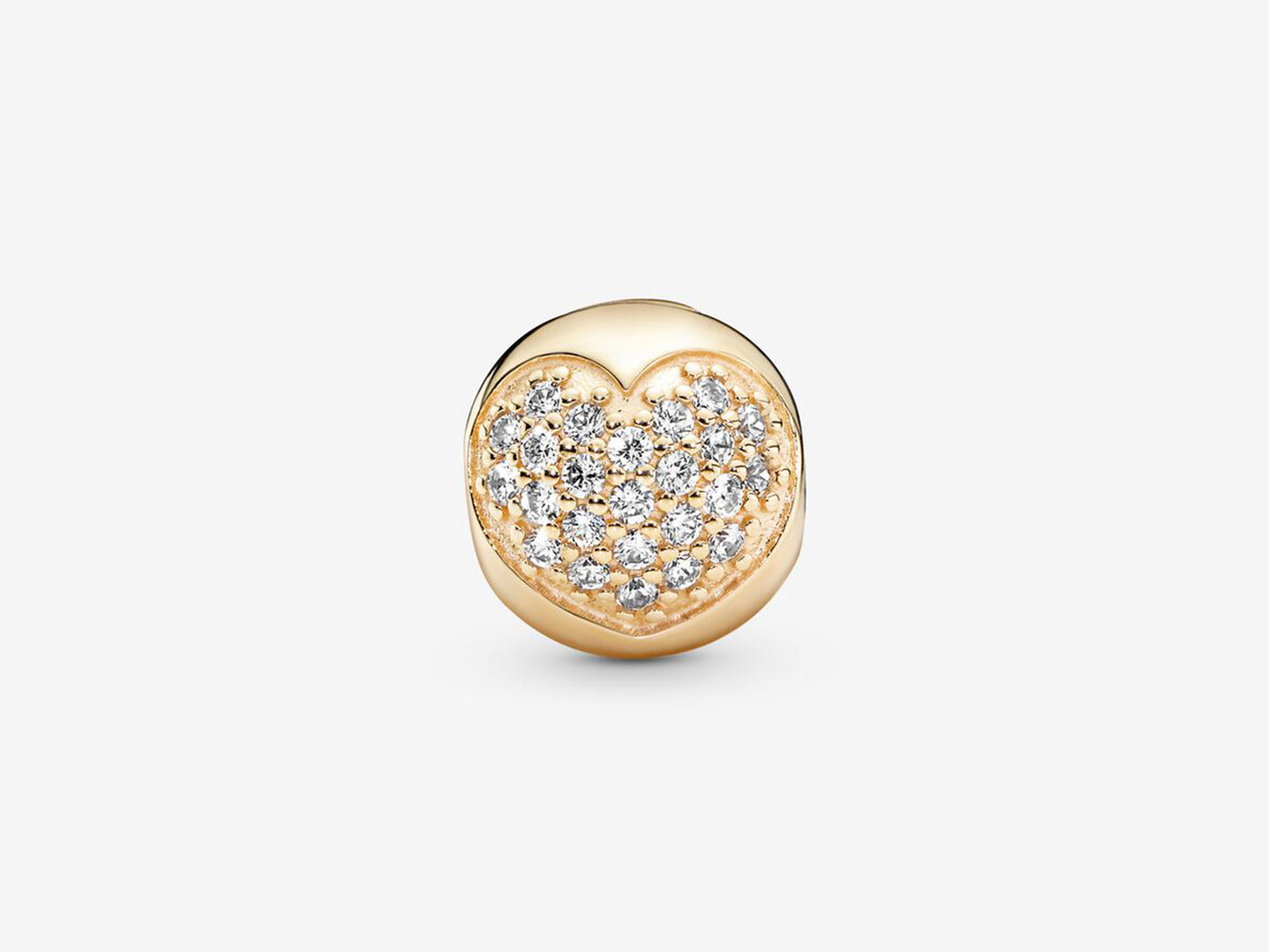 Pave Heart Clasp Charm