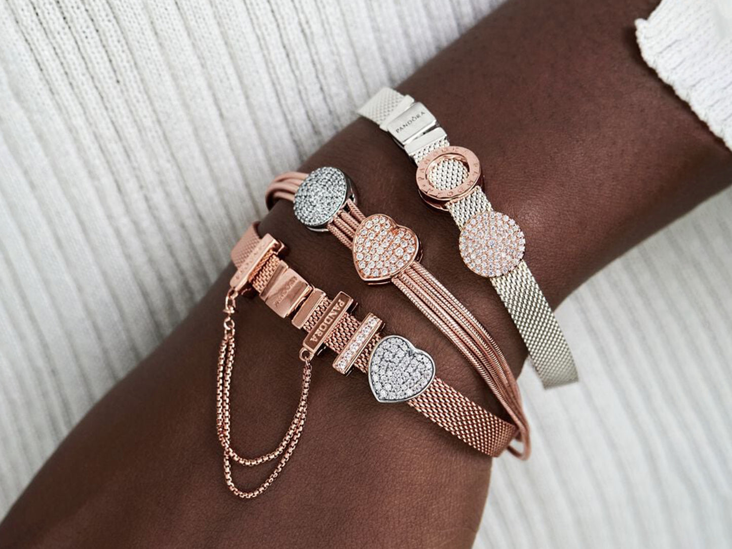 Pavé Heart Clasp Charm