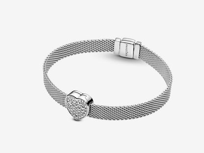 Pavé Heart Clasp Charm
