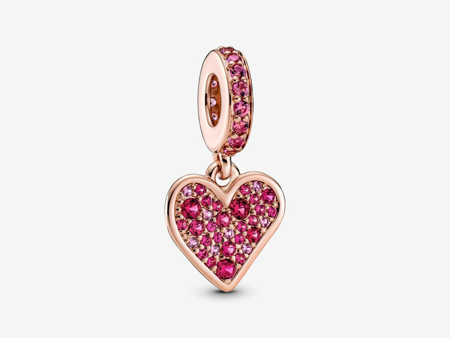 Pavé Heart Sketch Charm