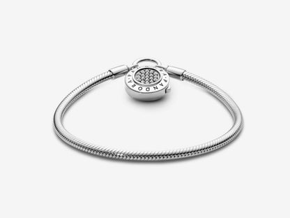 Pave Lock Chain Bracelet