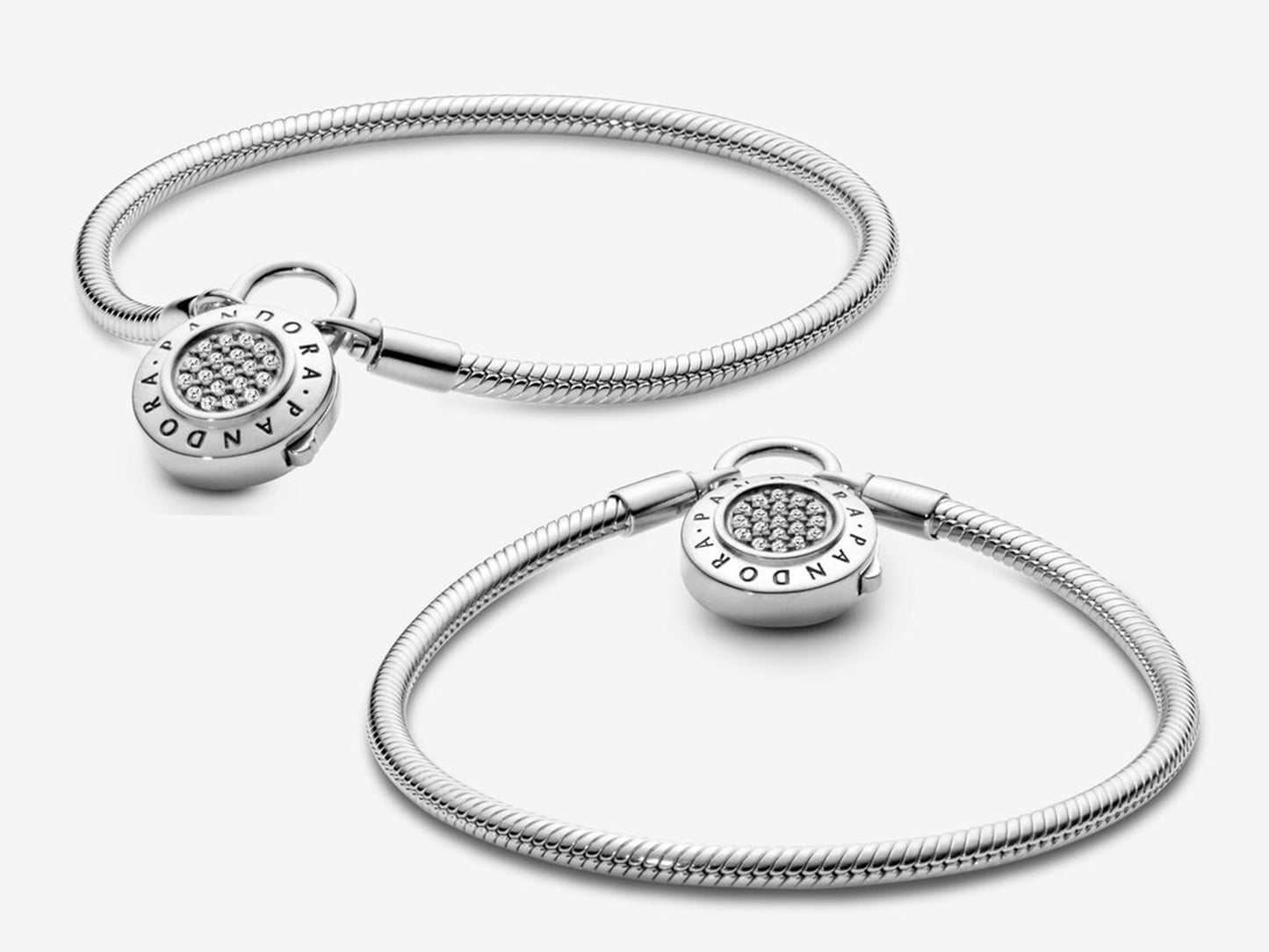 Pave Lock Chain Bracelet