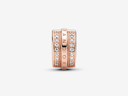 Pave Logo Fix Clip Charm