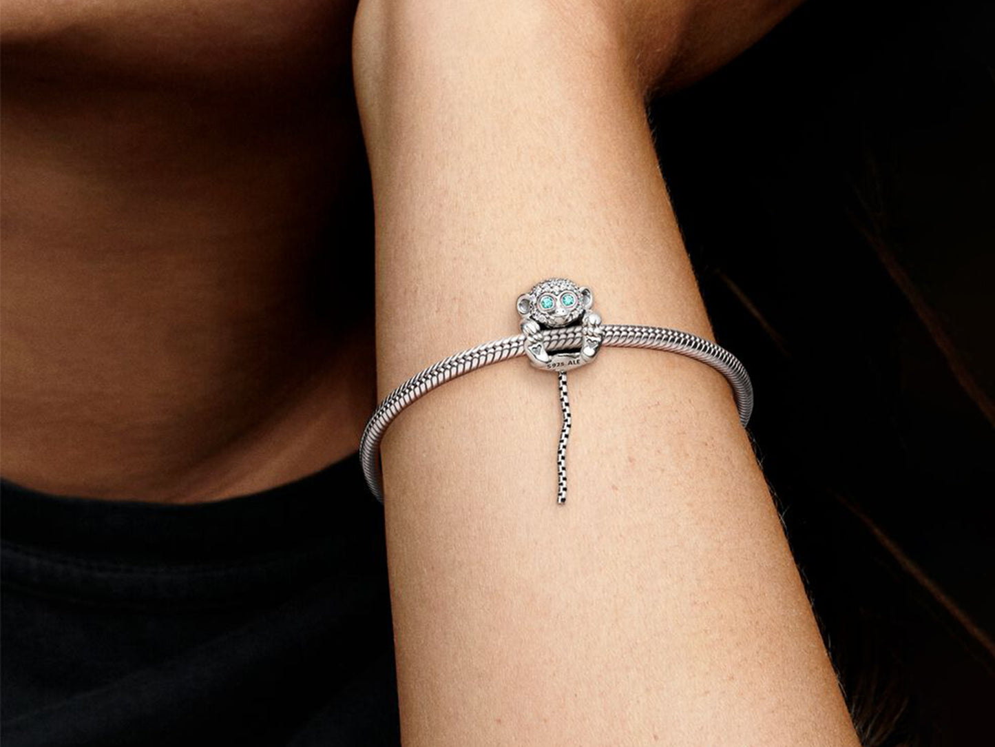 Pave Monkey Charm