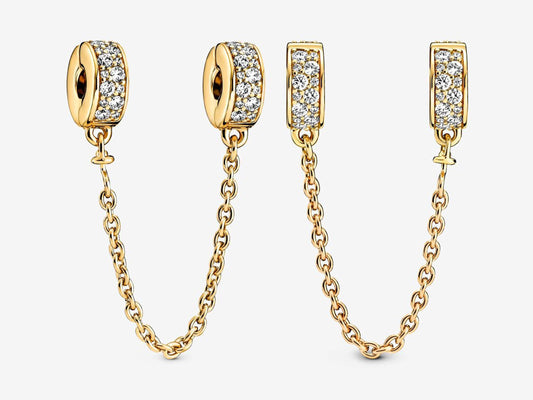 Pavé Safety Chain Charm