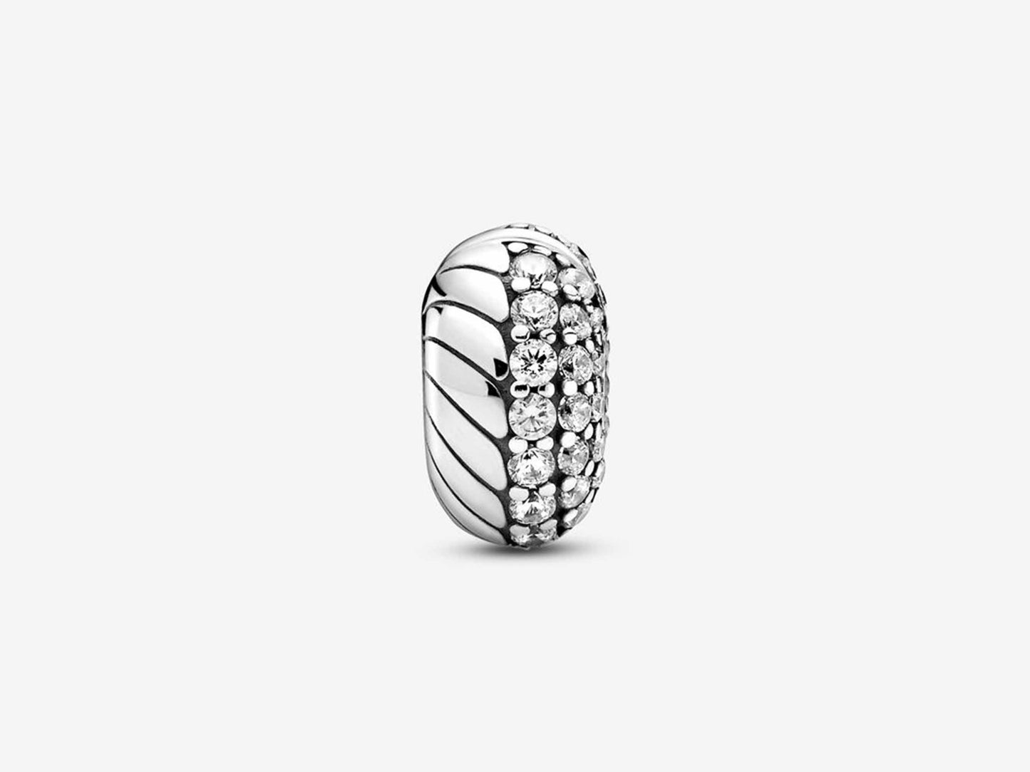 pavé snake bone chain clip Charm