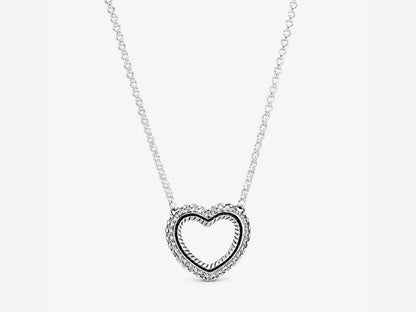 Pavé Snake Chain Heart Charm