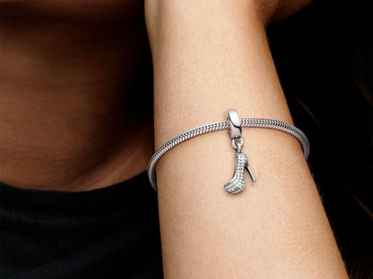Pavé Stiletto Shoe Dangle Charm