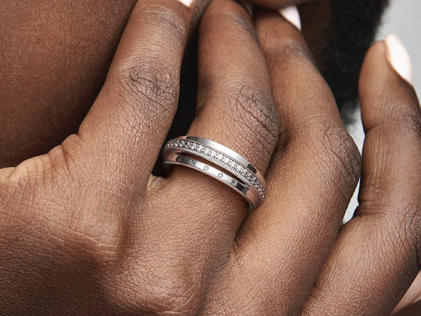 Triple Band Pavé Ring