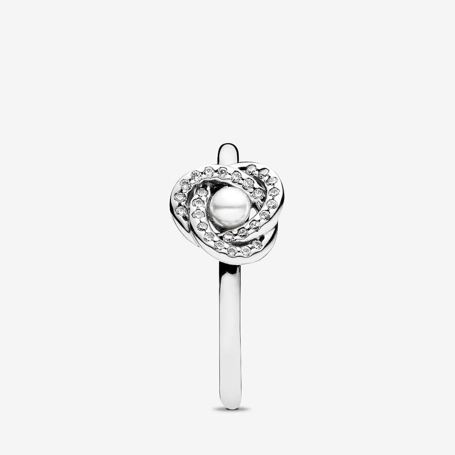 Pearl Knot Elegance Ring