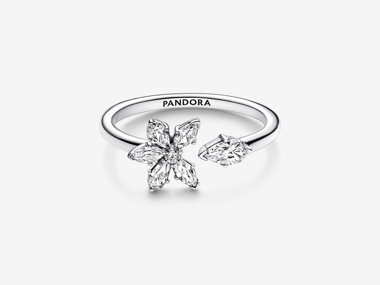 Sparkling Herbarium Cluster Open Ring