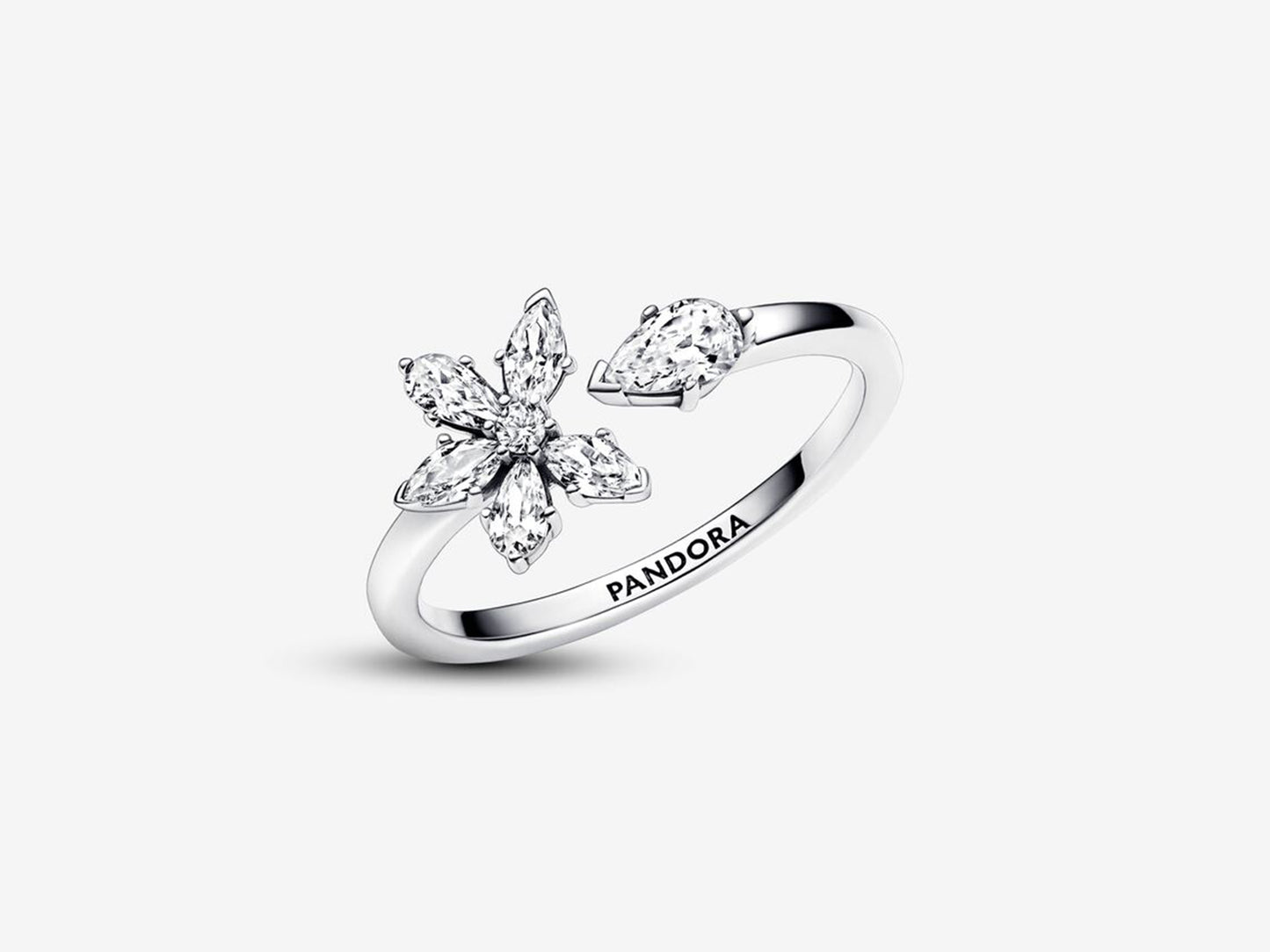 Sparkling Herbarium Cluster Open Ring