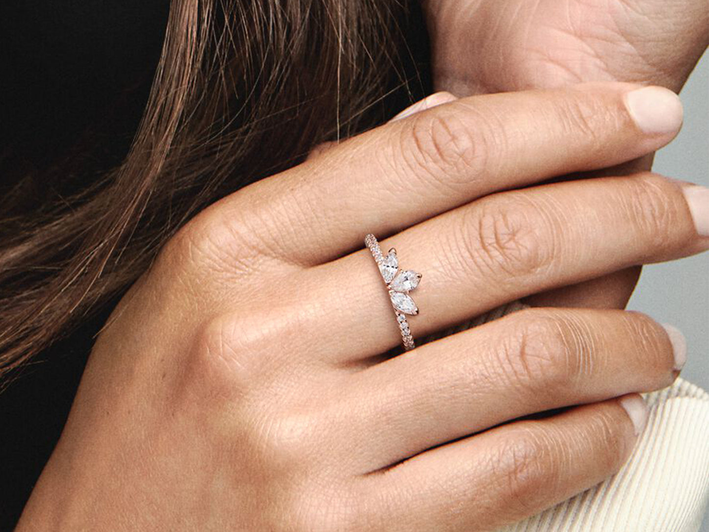 Sparkling Herbarium Cluster Ring