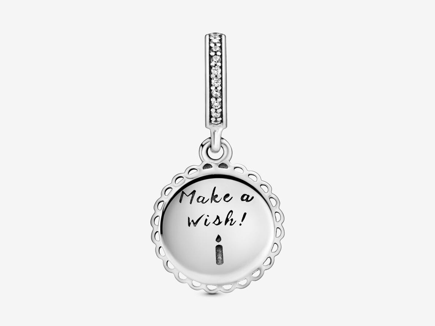 Pink Birthday Cake Dangle Charm