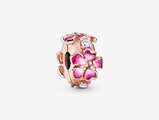 Pink Blossom Clip Charm