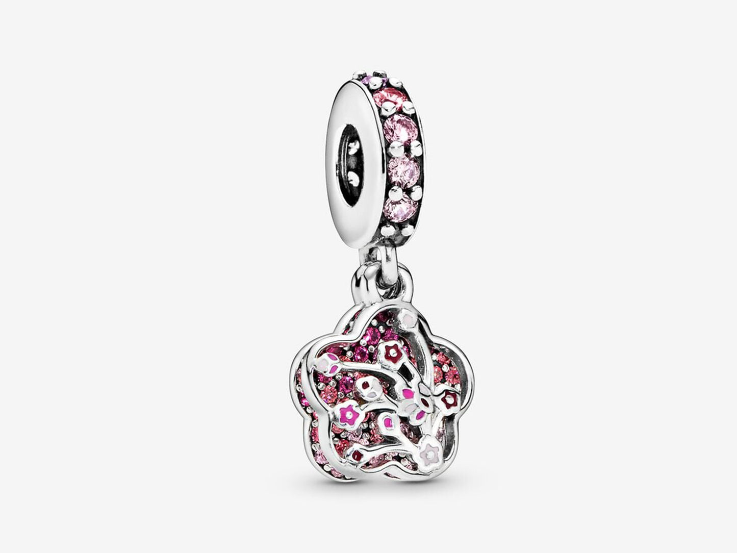 Pink Blossom Mosaic Charm