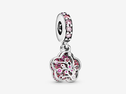 Pink Blossom Mosaic Charm