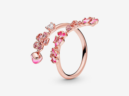 Pink Blossom Open Ring