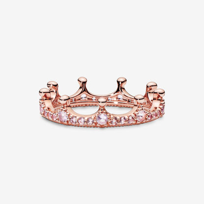 Pink Sparkling Crown Ring