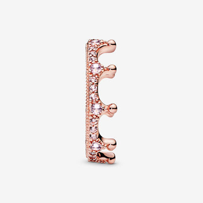Pink Sparkling Crown Ring