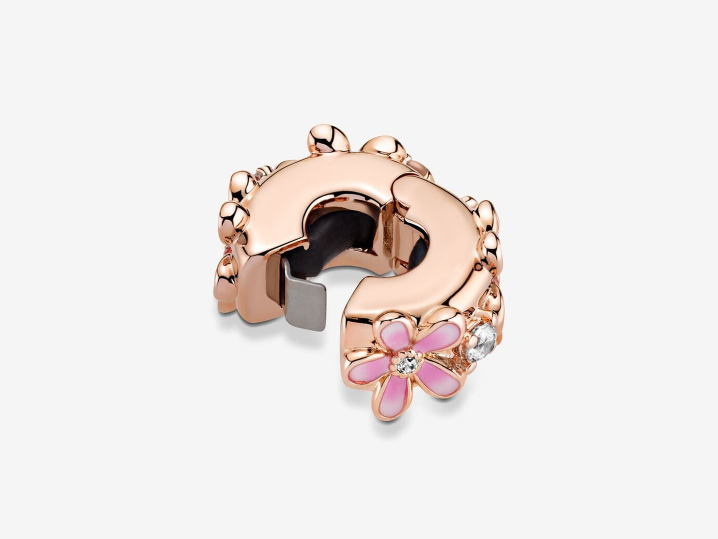 Pink Daisy Clip Charm
