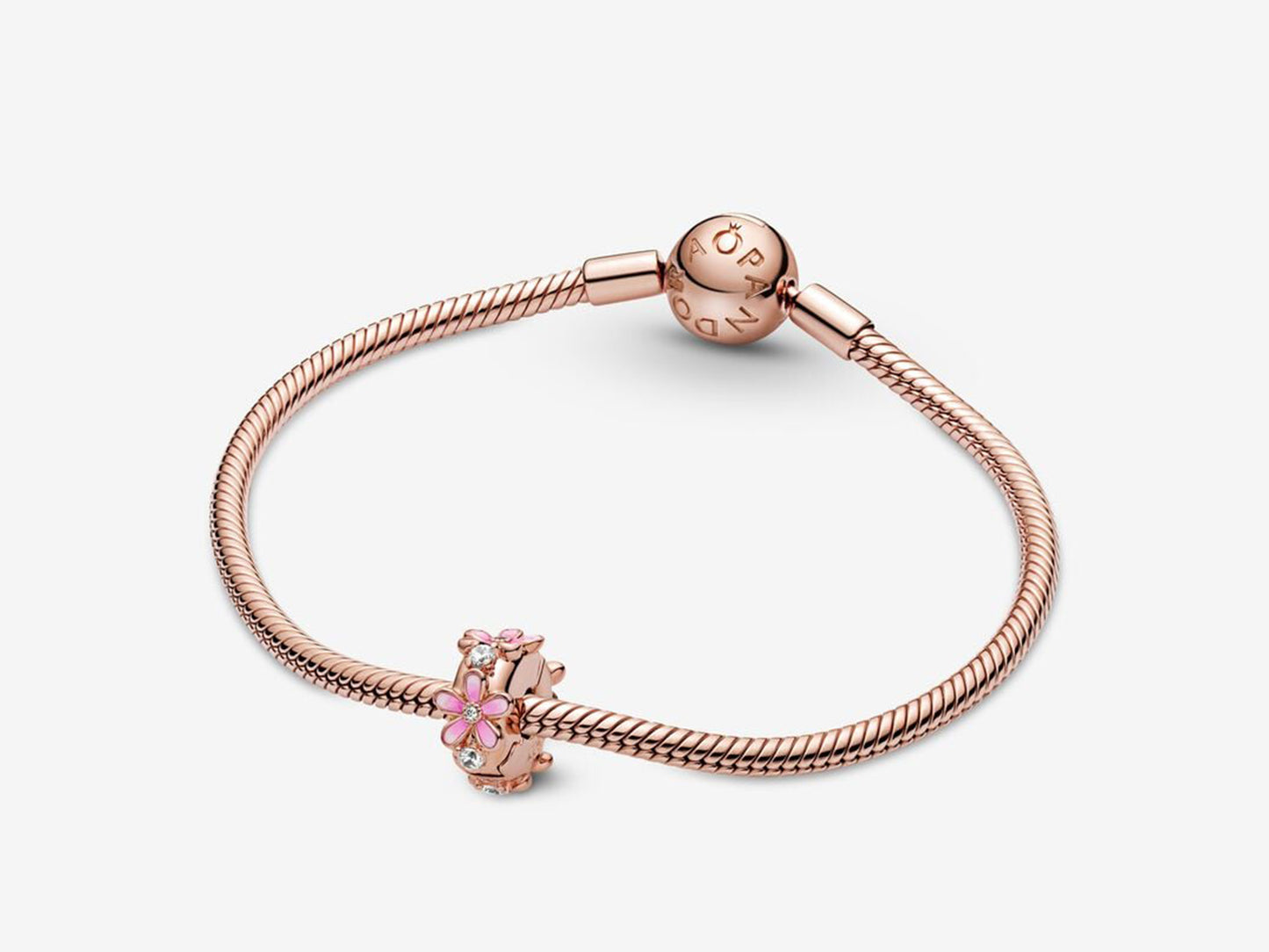 Pink Daisy Clip Charm