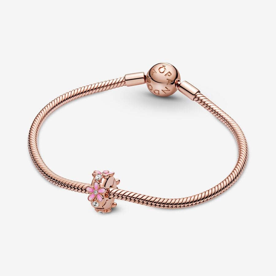Pink Daisy Clip Charm