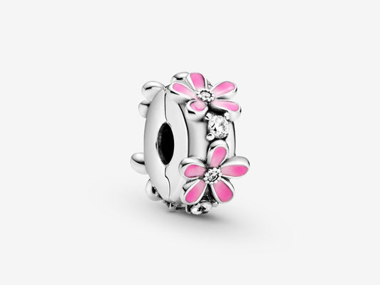 Pink Daisy Clip Charm