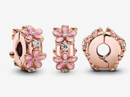 Pink Daisy Clip Charm